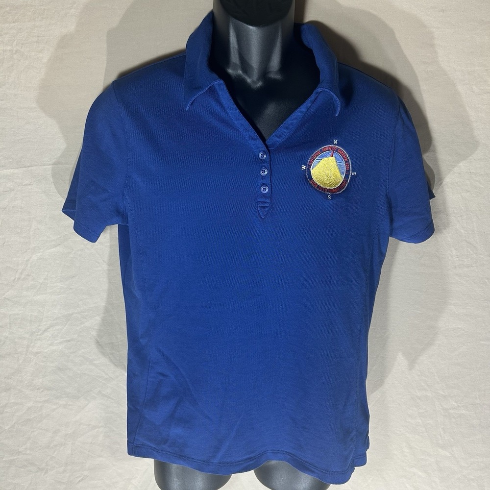 Cutter & Buck National‎ Corvette Museum Caravan 2014 Womens XL Polo Shirt Blue